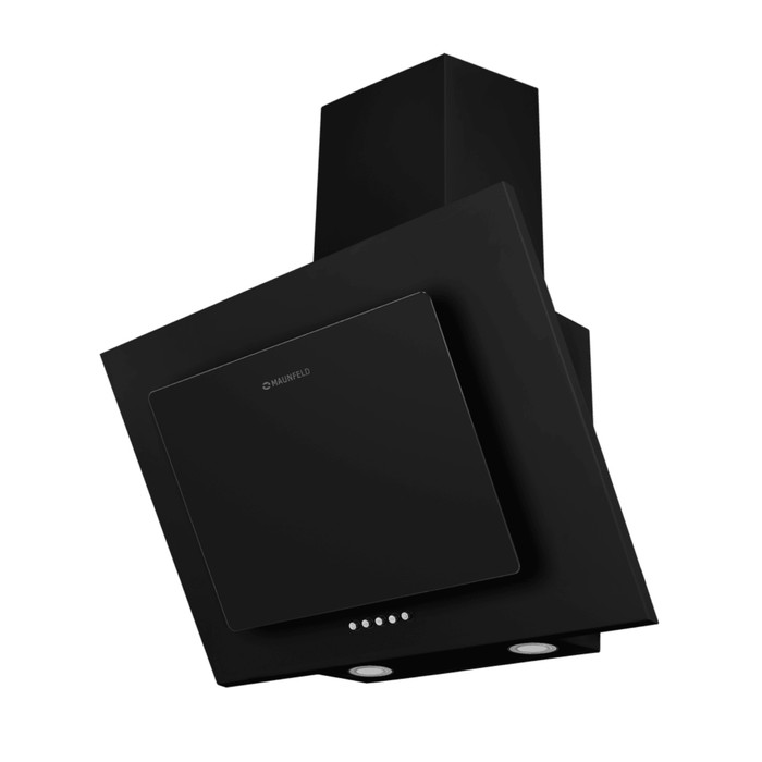Вытяжка MAUNFELD Tower 50, наклонная, 96 Вт, 650 м3/ч, 3 скорости, 50 см, чёрная
